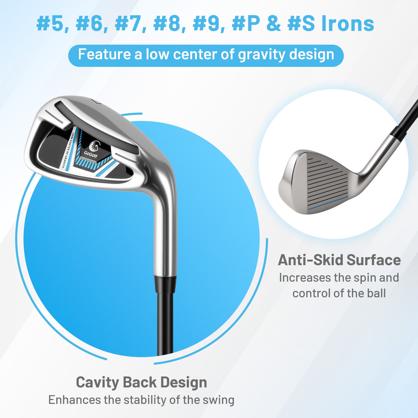 15-Piece Complete Golf Equipment Set for Beginners and Professionals-White