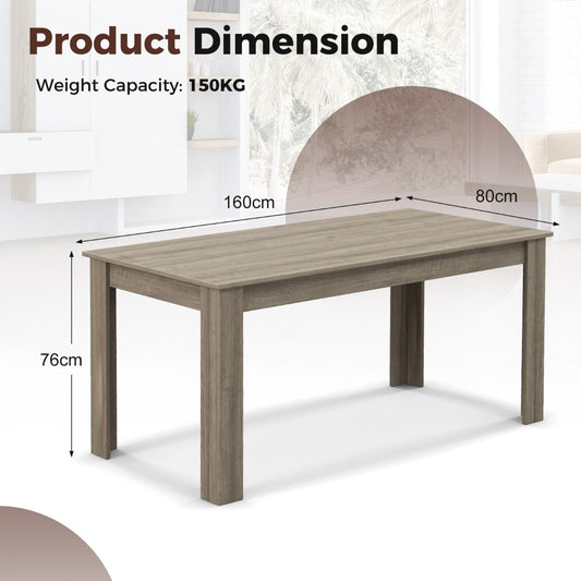 160cm modern extension dining table with spacious seating for family meals and gatherings