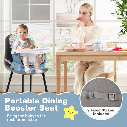 16-in-1 Convertible Baby High Chair for Babies and Toddlers-Blue