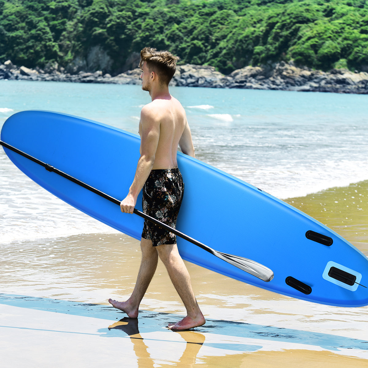Non-slip EVA deck offers secure footing and improved friction during paddling and yoga