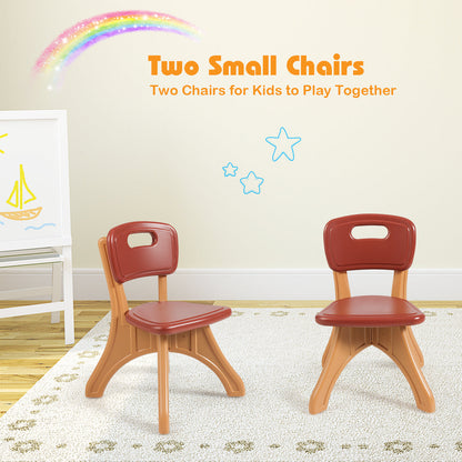 Lightweight kids furniture set is easy to move, assemble, disassemble, and clean without tools