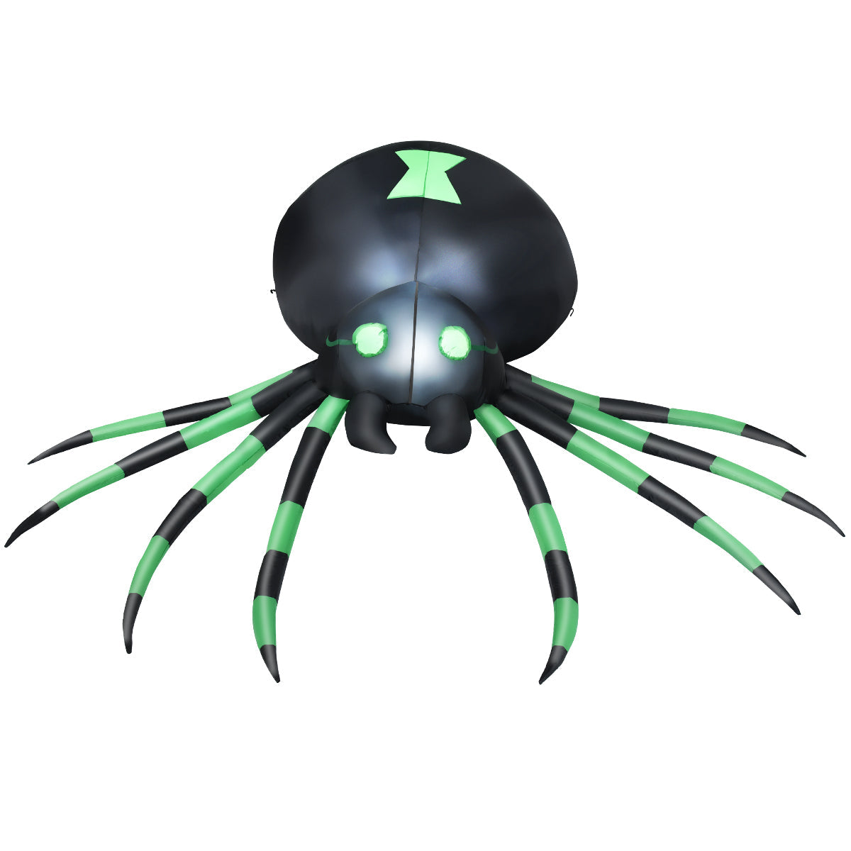 1.8M LED-Lit Halloween Inflatable Spider for Indoor/Outdoor Decor