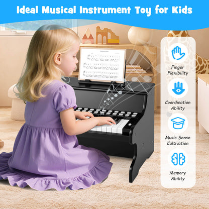 25 Keys Kids Piano Keyboard Mini Digital Piano with Teaching Mode-Black