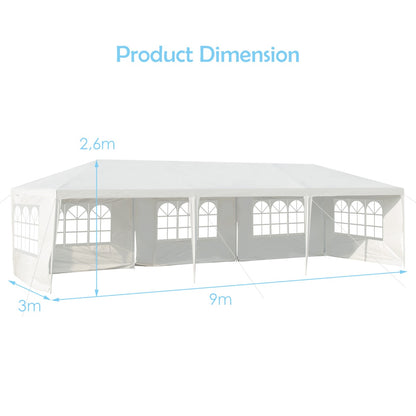 Waterproof Gazebo Tent with Strong Connection Stakes Ropes for Party