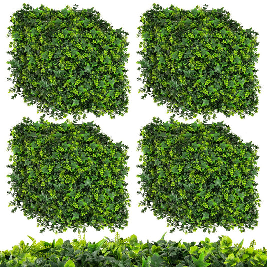 12-Piece Artificial Grass Wall Panels, 3m² Coverage - Realistic Greenery Decor