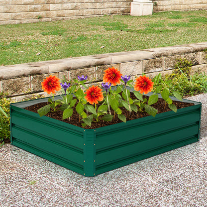 Deep planting box gives vegetables, flowers, herbs, and other plants room for healthy growth
