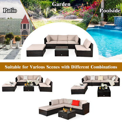 Outdoor conversation set provides flexible seating for relaxing with family and friends