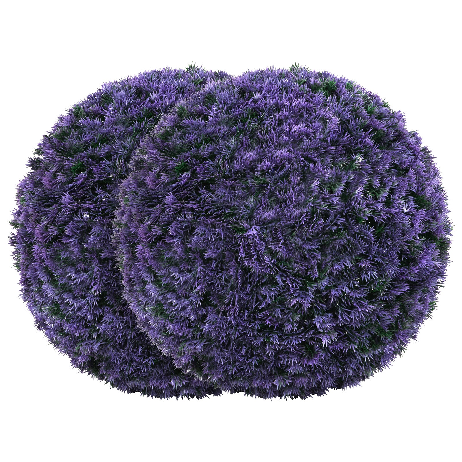 2 PCS 38 CM Artificial Plant Boxwood Topiary Ball-Purple