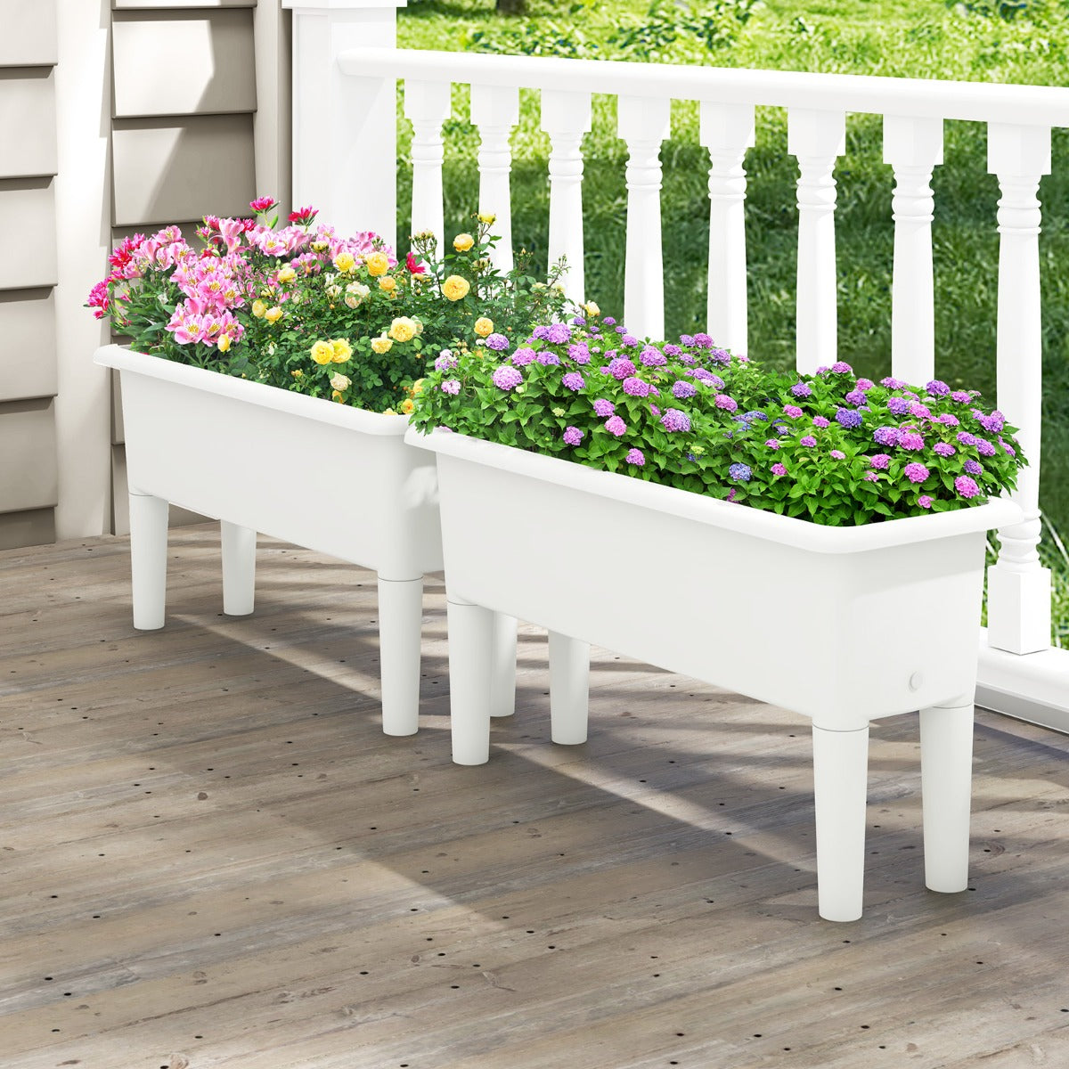 Weather-resistant PP construction resists fading, cracking, and peeling for reliable outdoor use