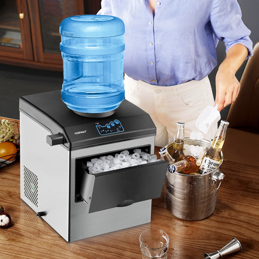 Costway 2-in-1 Countertop Water Ice Maker with Water Dispenser