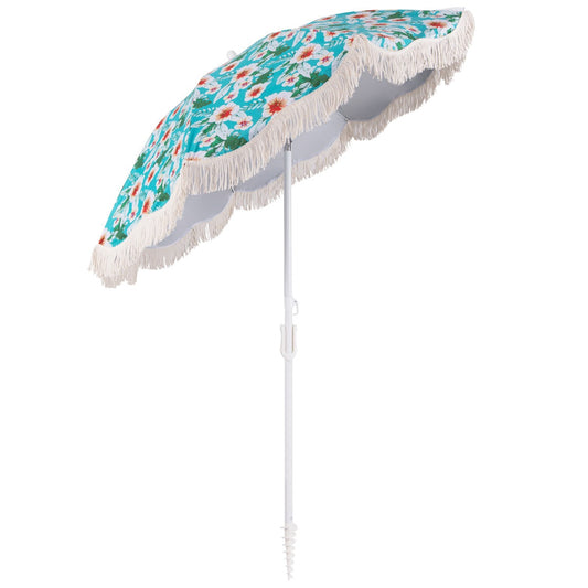 Silver-coated polyester canopy provides water resistance and UPF 50 sun protection outdoors