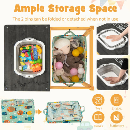 ASTM and CPSIA certified kids activity table for indoor or outdoor play from ages 3 to 8