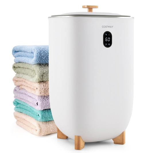 35-liter bucket towel dryer with rapid PTC heating and uniform airflow for multiple towels