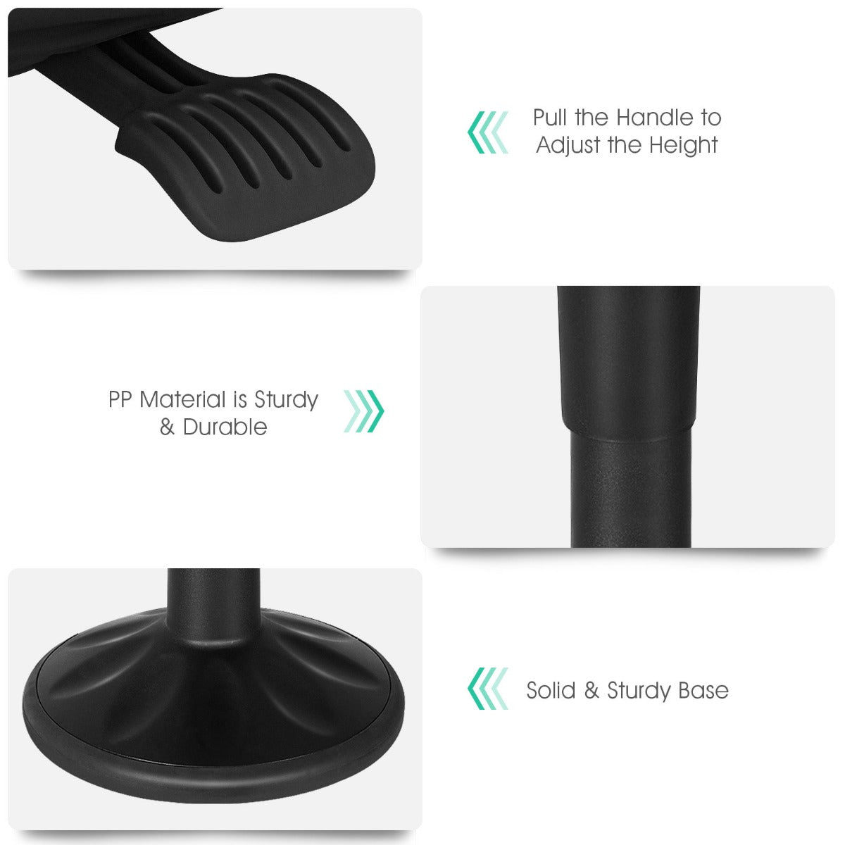 Ergonomic Wobble Stool with Adjustable Height