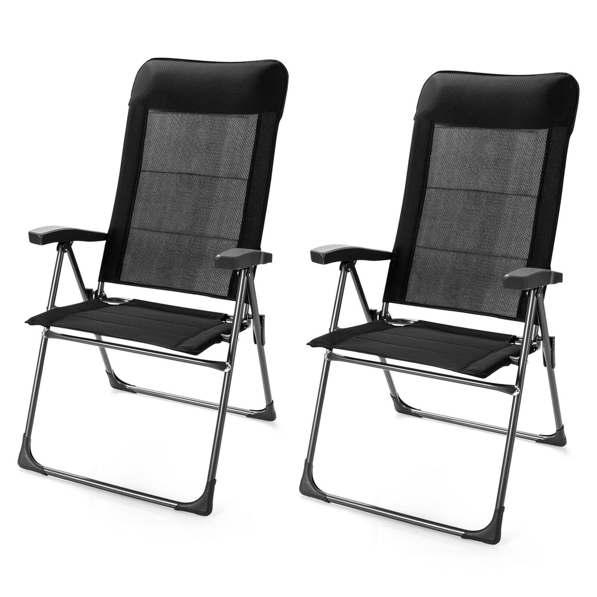 Lightweight folding patio chairs are suitable for decks, porches, balconies, poolside areas, gardens, and dining rooms