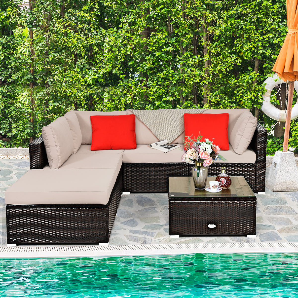 Seat clips connect sofas securely when creating a larger sectional furniture arrangement