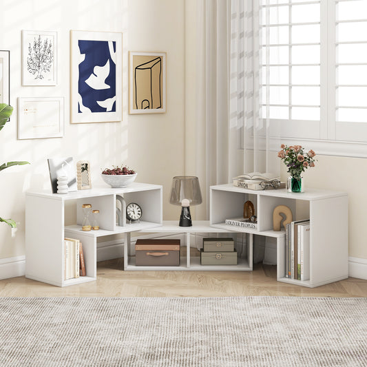 3-Piece Convertible TV Stand for Up to 65 inch TVs-White