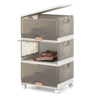 3/4/6-Tier Foldable Shoe Rack Organizer-3-Tier