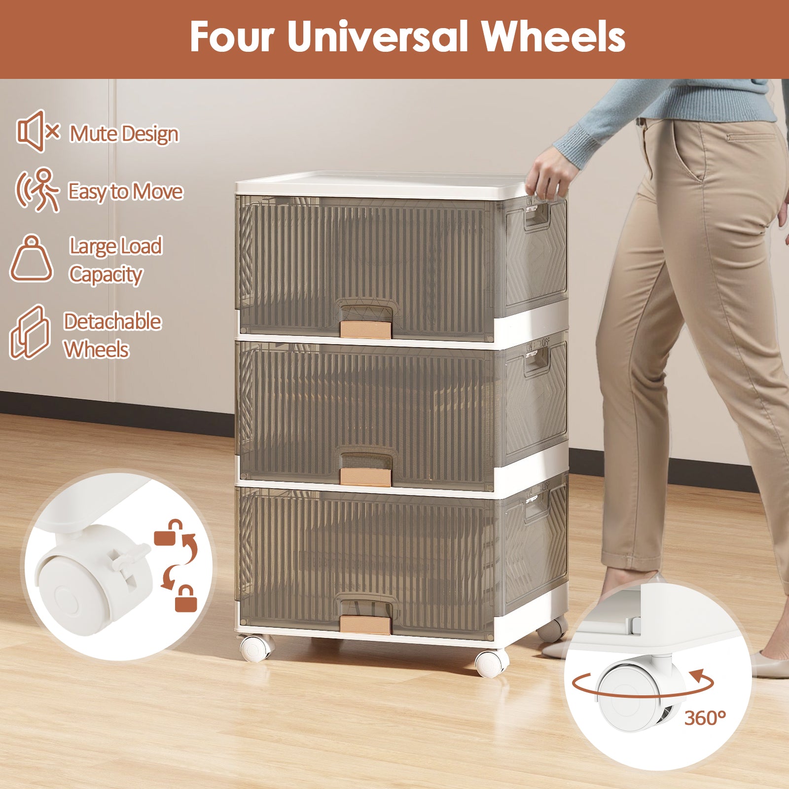 3/4/6-Tier Foldable Shoe Rack Organizer-3-Tier