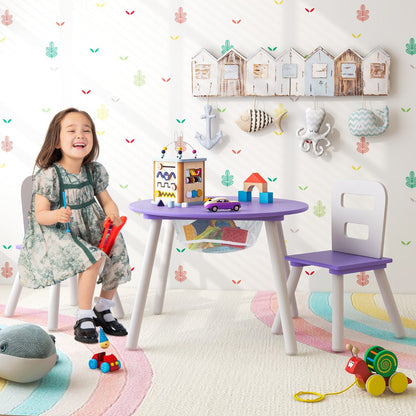 Waterproof scratch-resistant kids table surface is easy to wipe clean with a damp cloth
