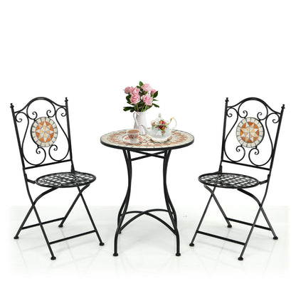 3 Piece Patio Bistro Set for Indoor Outdoor Use