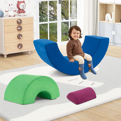 3 Piece Toddlers Climbing Toys with Elastic Filling-Multicolour