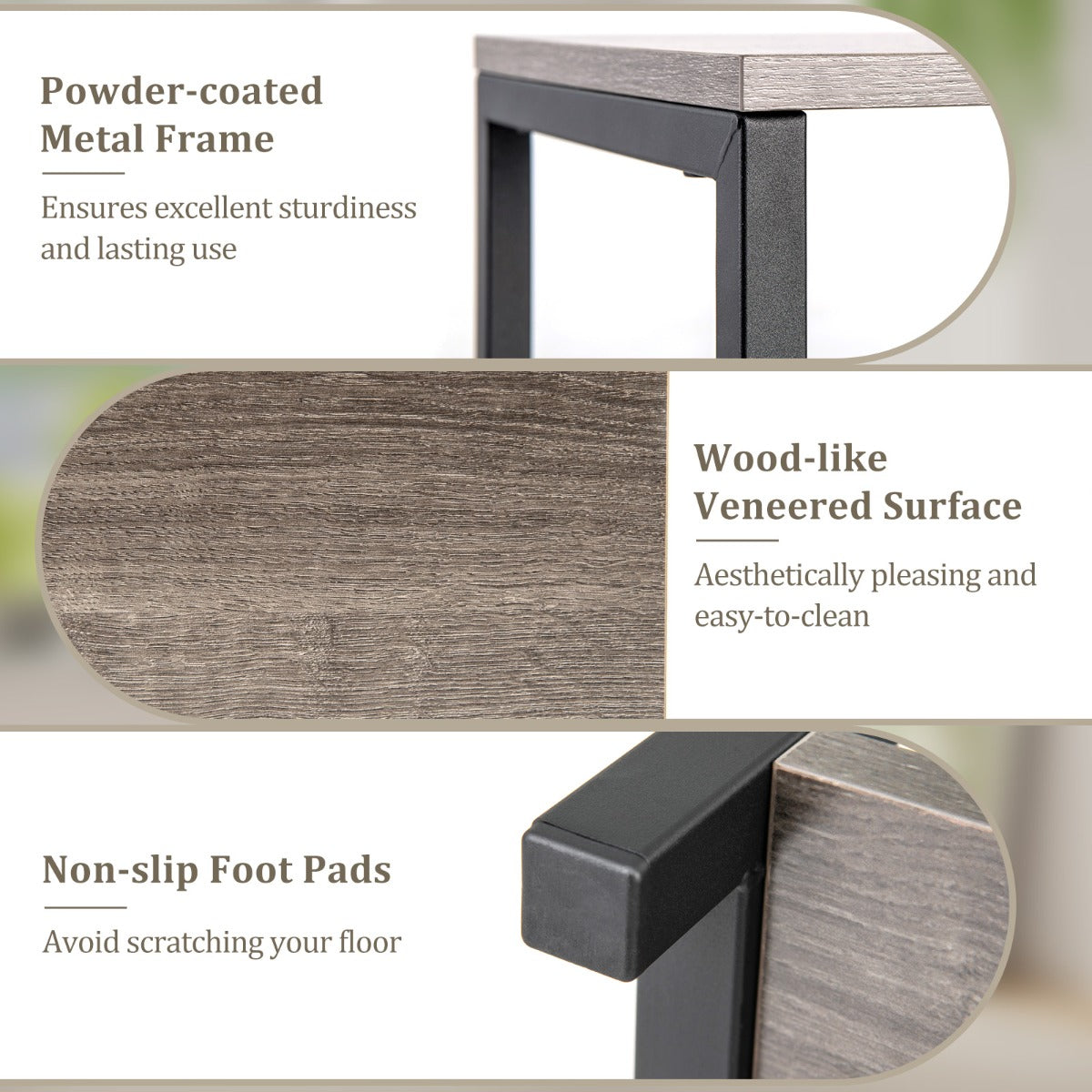 Multipurpose display shelf works in balconies, living rooms, bedrooms, offices, and reading spaces