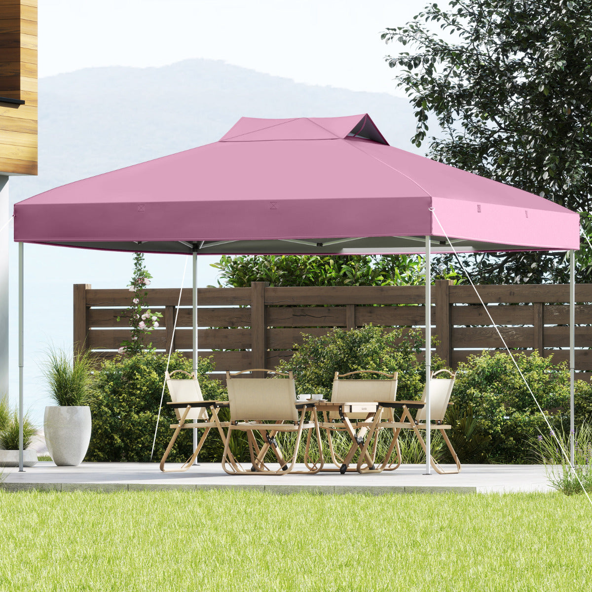 3 x 3M 1-Person Setup Pop up Canopy Tent-Pink
