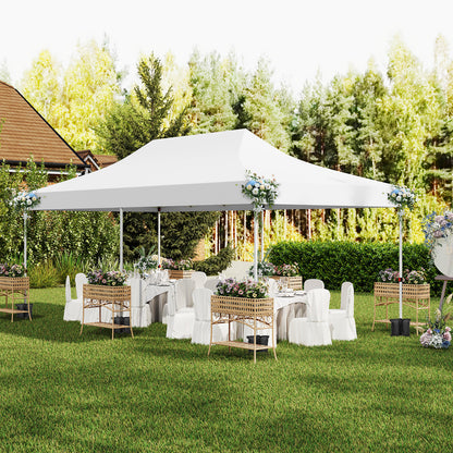 3 x 6 M Canopy with 6 Detachable Sidewalls-White