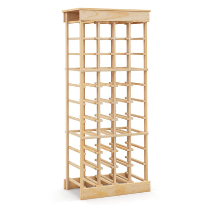 Large wine bottle organizer accommodates bottles measuring 6.5 to 9.5 cm in diameter