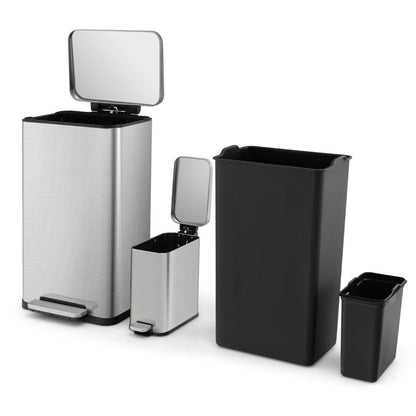 Soft-closing lids shut quietly and gently while reducing the risk of accidental pinching