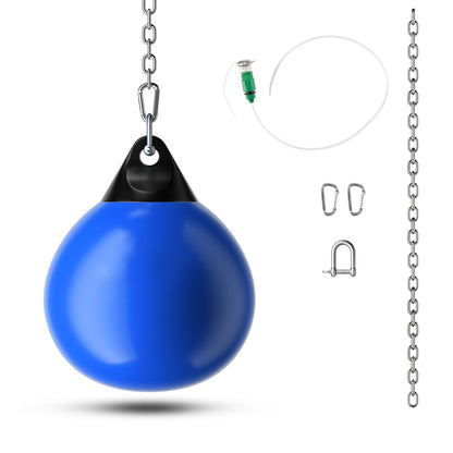45cm 50kg Water Punching Bag with Adjustable Metal Chain-Blue