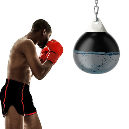 45cm 50kg Water Punching Bag with Adjustable Metal Chain-Black