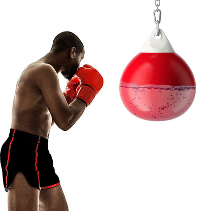 45cm 50kg Water Punching Bag with Adjustable Metal Chain-Red