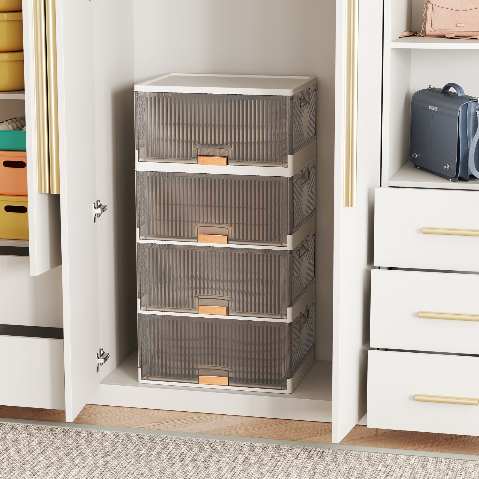 3/4/6-Tier Foldable Shoe Rack Organizer-4-Tier