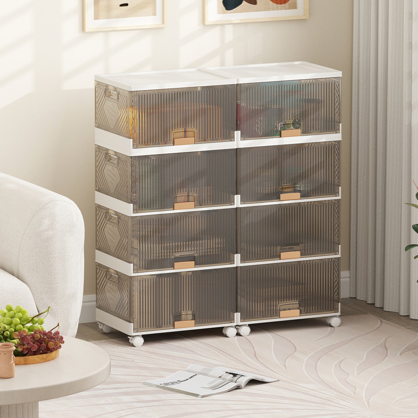 3/4/6-Tier Foldable Shoe Rack Organizer-4-Tier