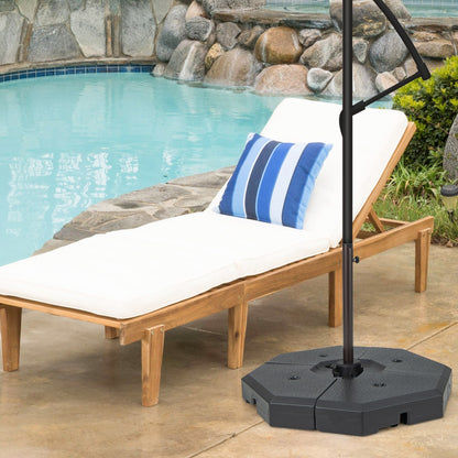 Costway 4PCS Cantilever Offset Umbrella Base Weight Stand