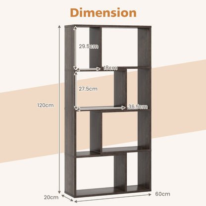 Modern geometric eight-cube bookcase offers stylish storage and display space for any room