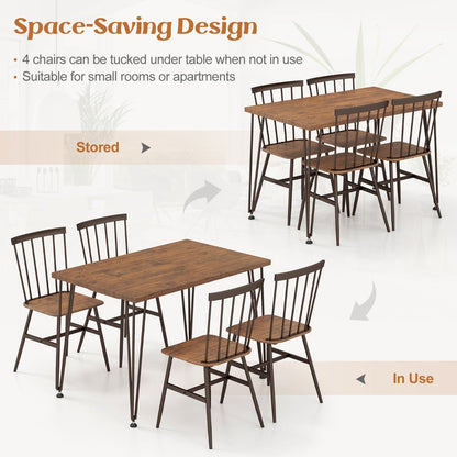 Versatile dining set suits kitchens, dining rooms, restaurants, offices and tea rooms