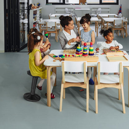 Ergonomic Wobble Stool with Adjustable Height