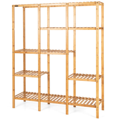 Bamboo Plant Stand 5 Tier 12 Potted Plant Shelf