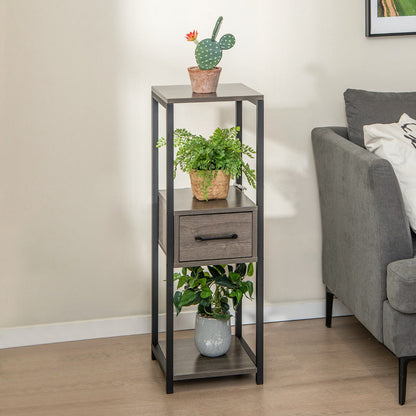 Powder-coated metal frame resists deformation and provides lasting stability for indoor displays