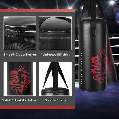 5 Pieces Kids Punching Bag Set with Boxing Gloves and Skipping Rope
