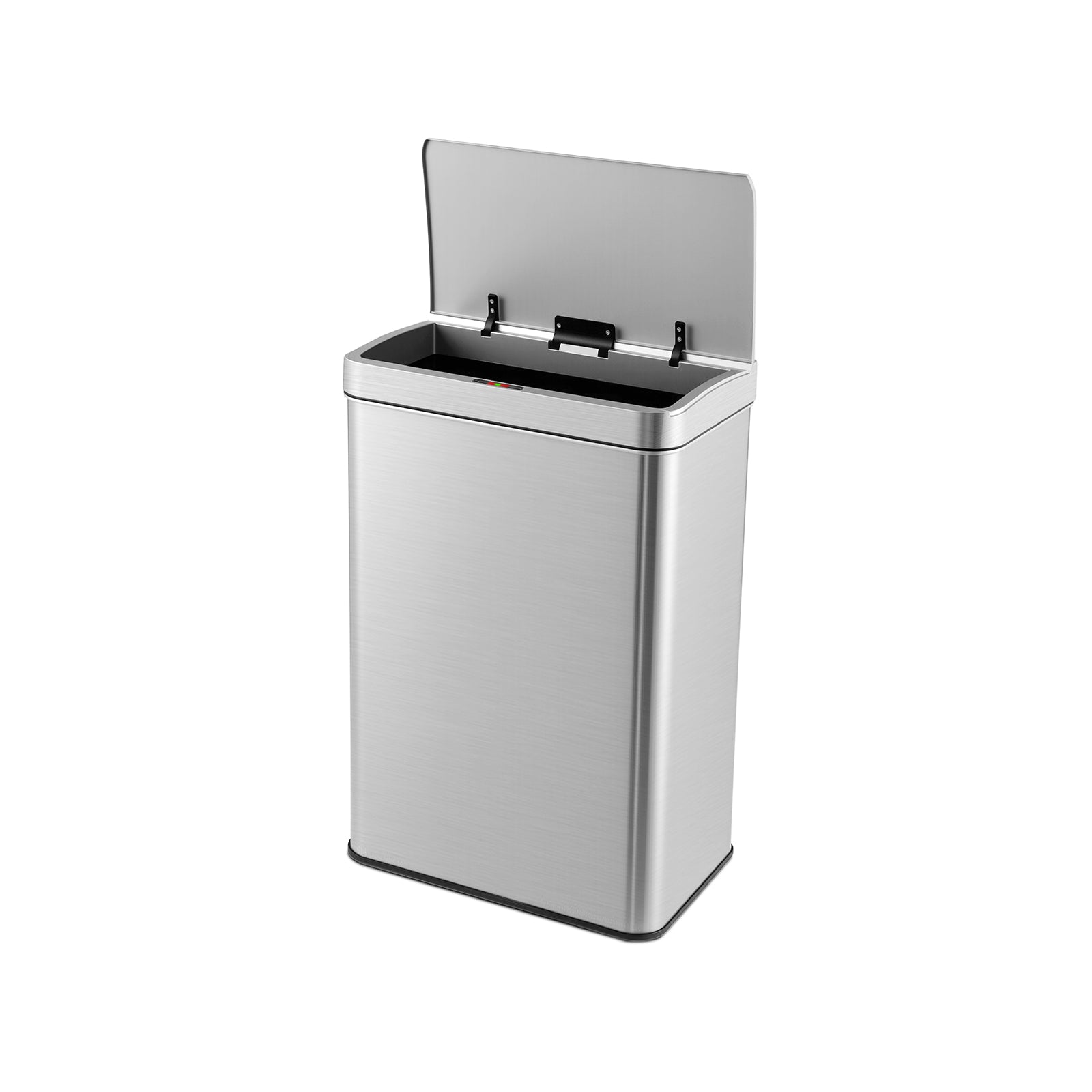 53L/60L  Automatic Trash Can with Lid Motion Sensor Garbage Can-Silver-60 L