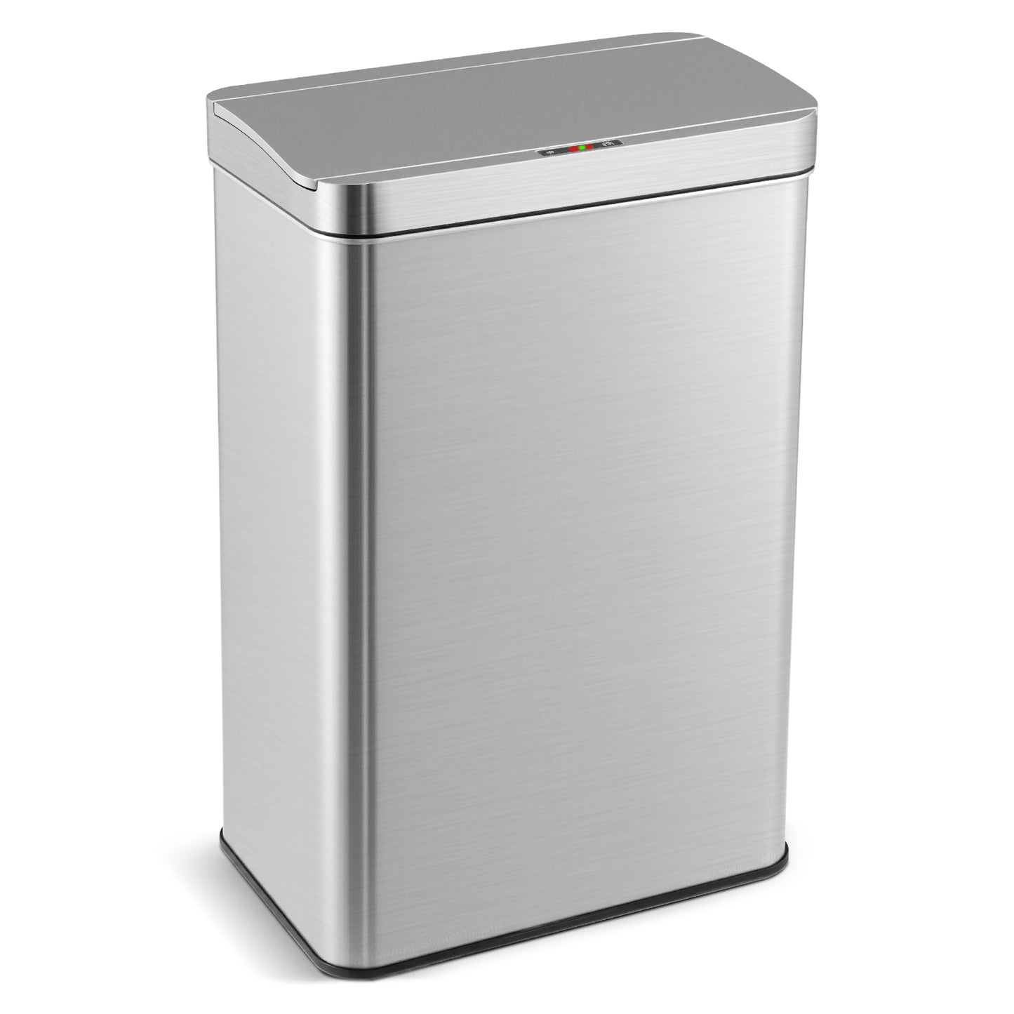 53L/60L  Automatic Trash Can with Lid Motion Sensor Garbage Can-Silver-60 L