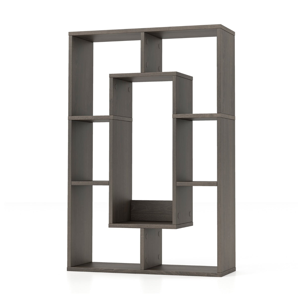 Open cube design keeps displayed belongings easy to reach while maximizing vertical storage space