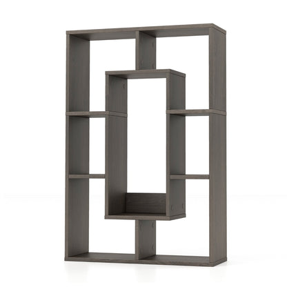 Open cube design keeps displayed belongings easy to reach while maximizing vertical storage space