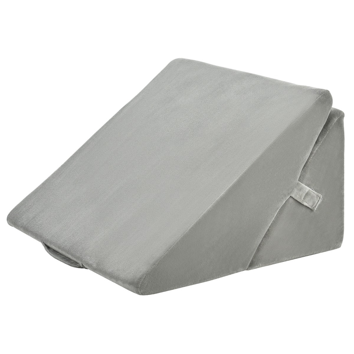 Grey 7-in-1 adjustable bed wedge pillow for back and leg support