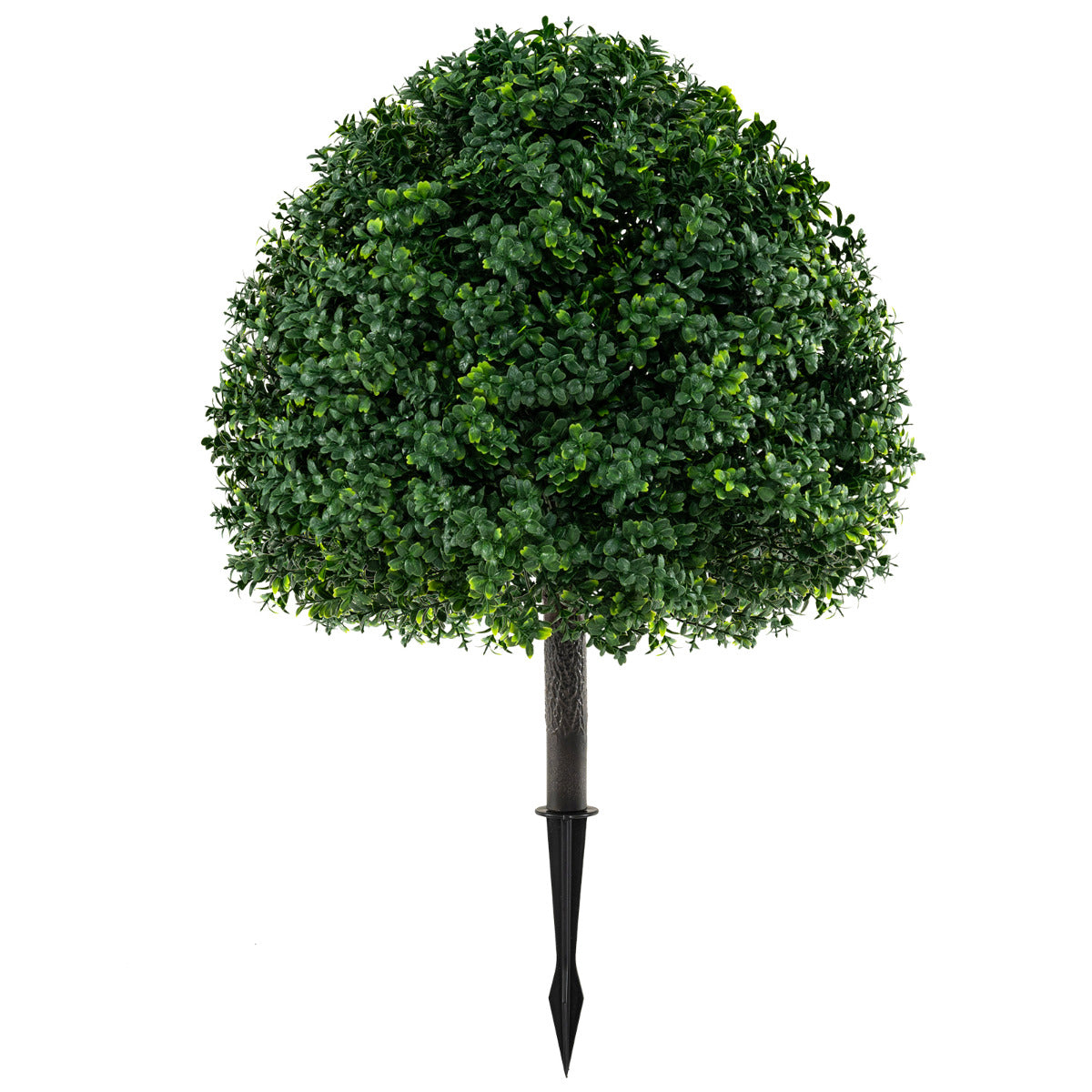 70 cm Artificial Boxwood Topiary Ball Tree Set with Ground Spike-Green