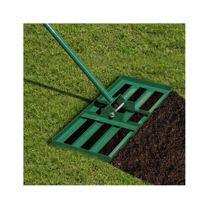 Costway 75cm x 25cm Heavy Duty Lawn Leveling Rake-Green